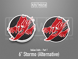 Kitsworld SAV Sticker - Italian Units - 6° Stormo (Alternative 1) 